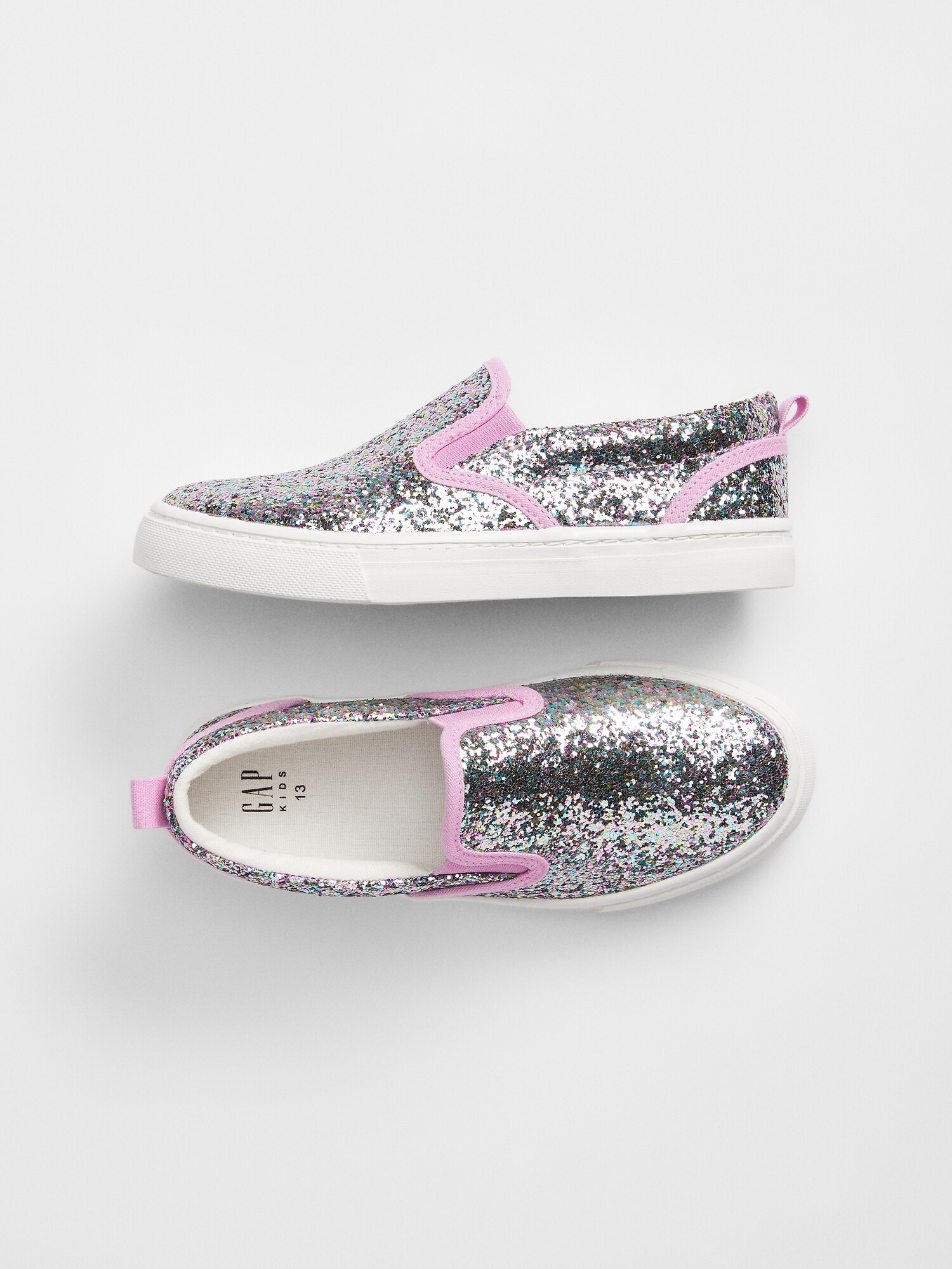 gap glitter high top sneakers