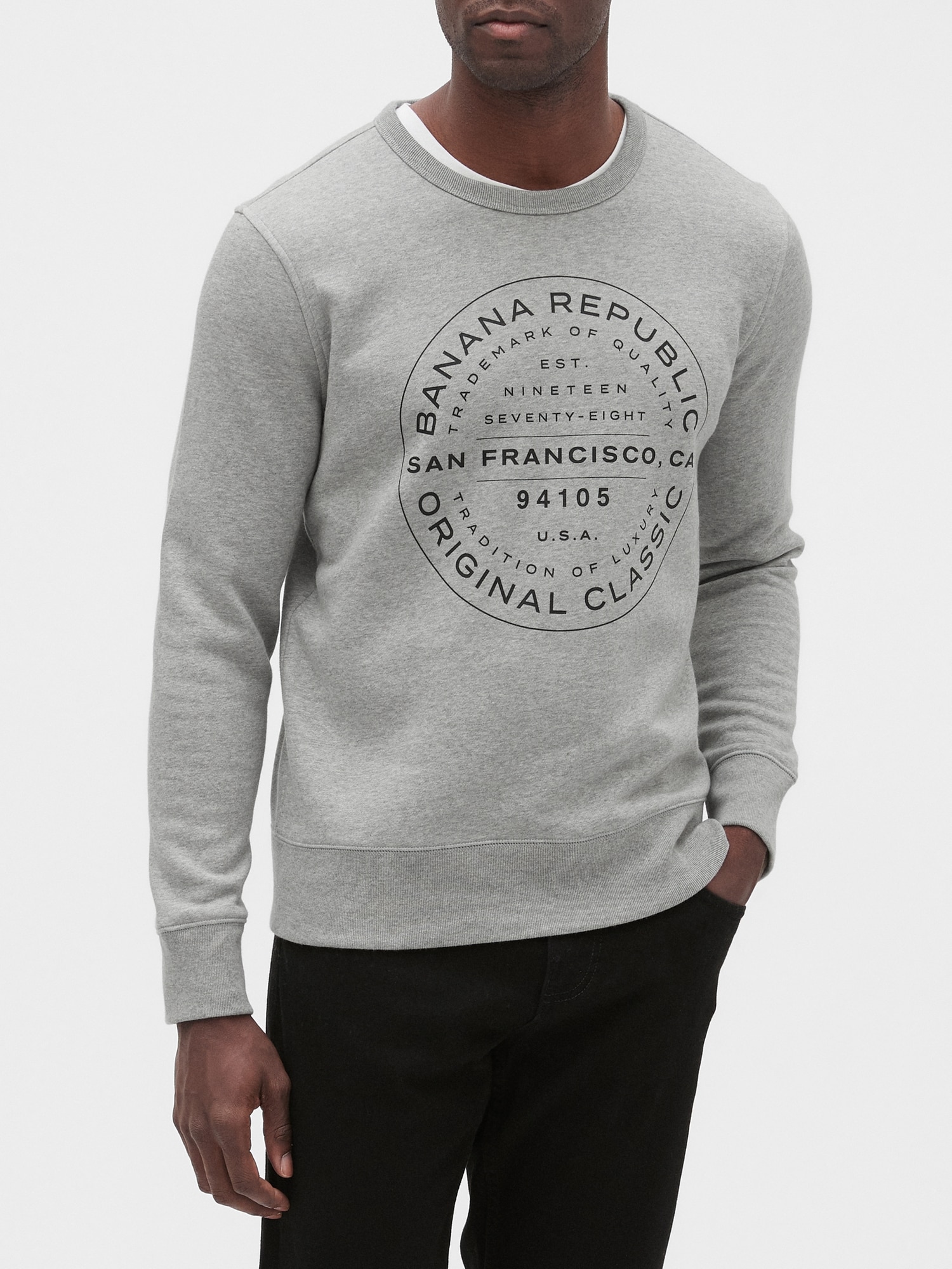 banana republic crew neck sweatshirt