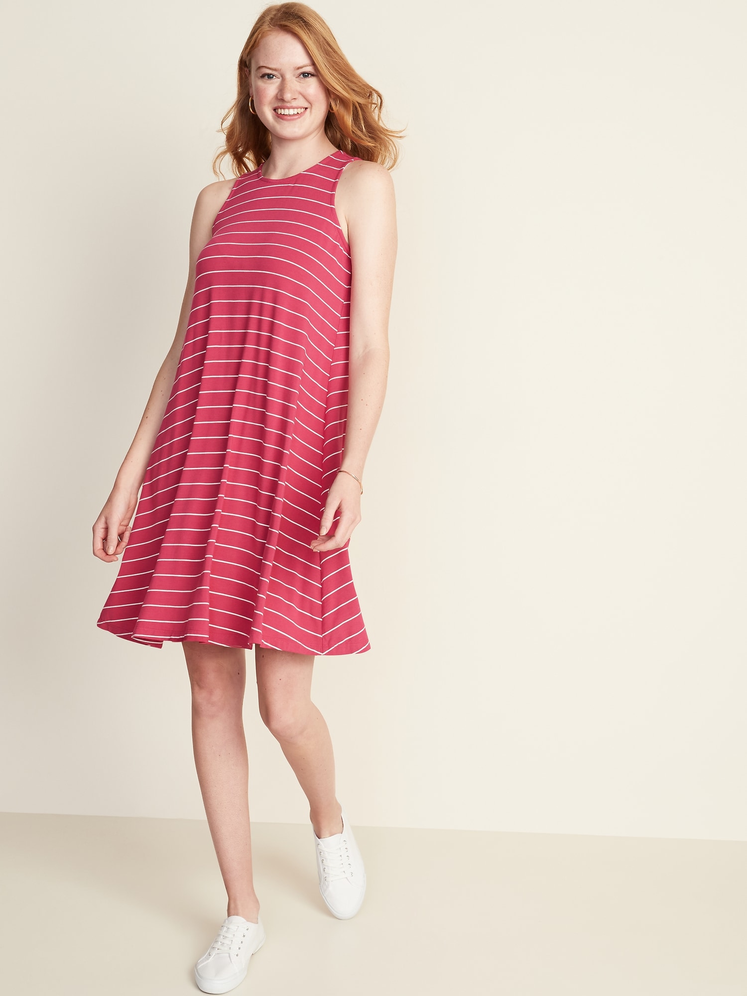 jersey swing dress