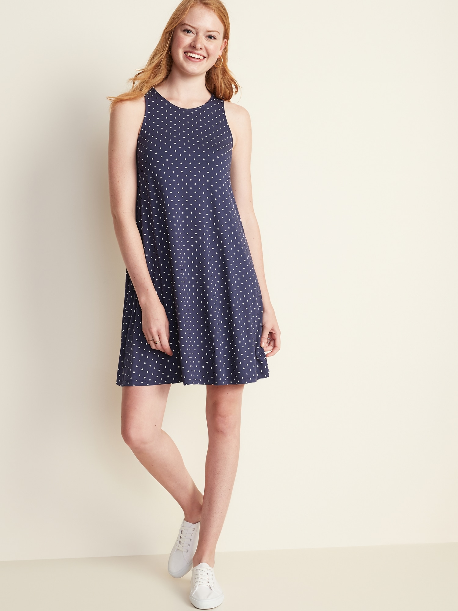 gap sleeveless swing dress