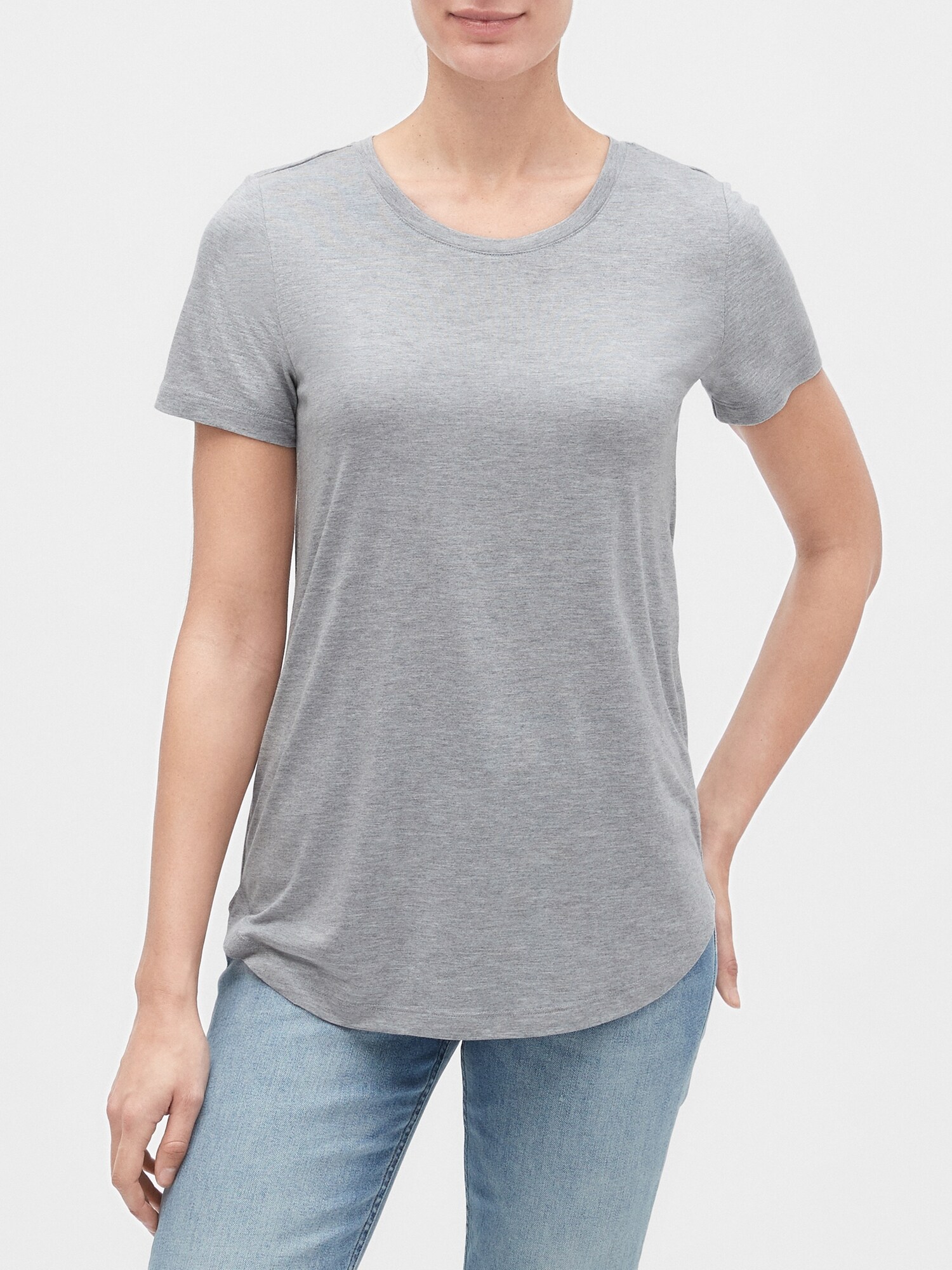 gap luxe long sleeve tee