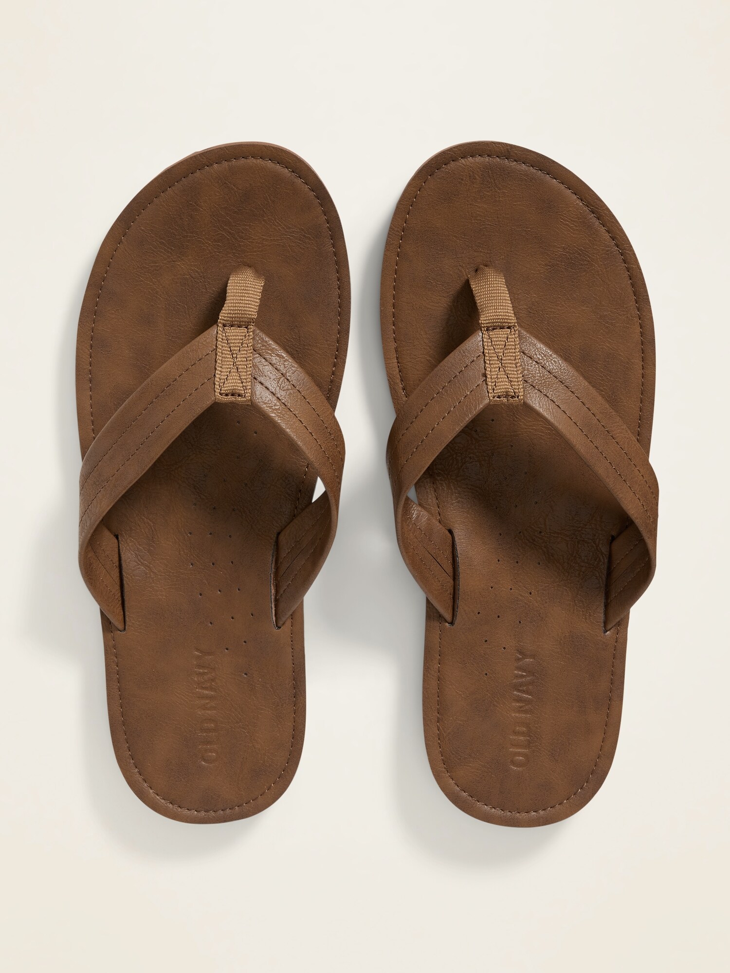 old navy leather flip flops