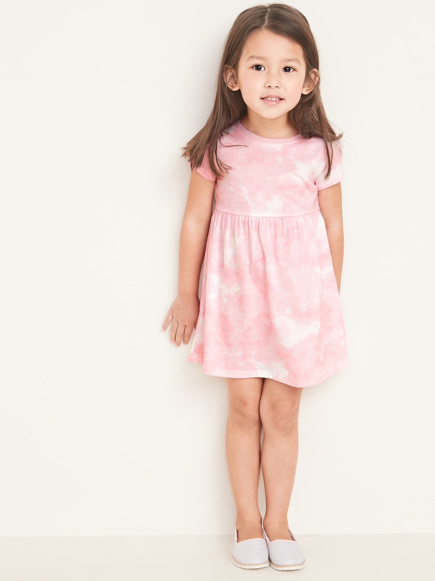 Printed Fit & Flare Dress for Toddler Girls