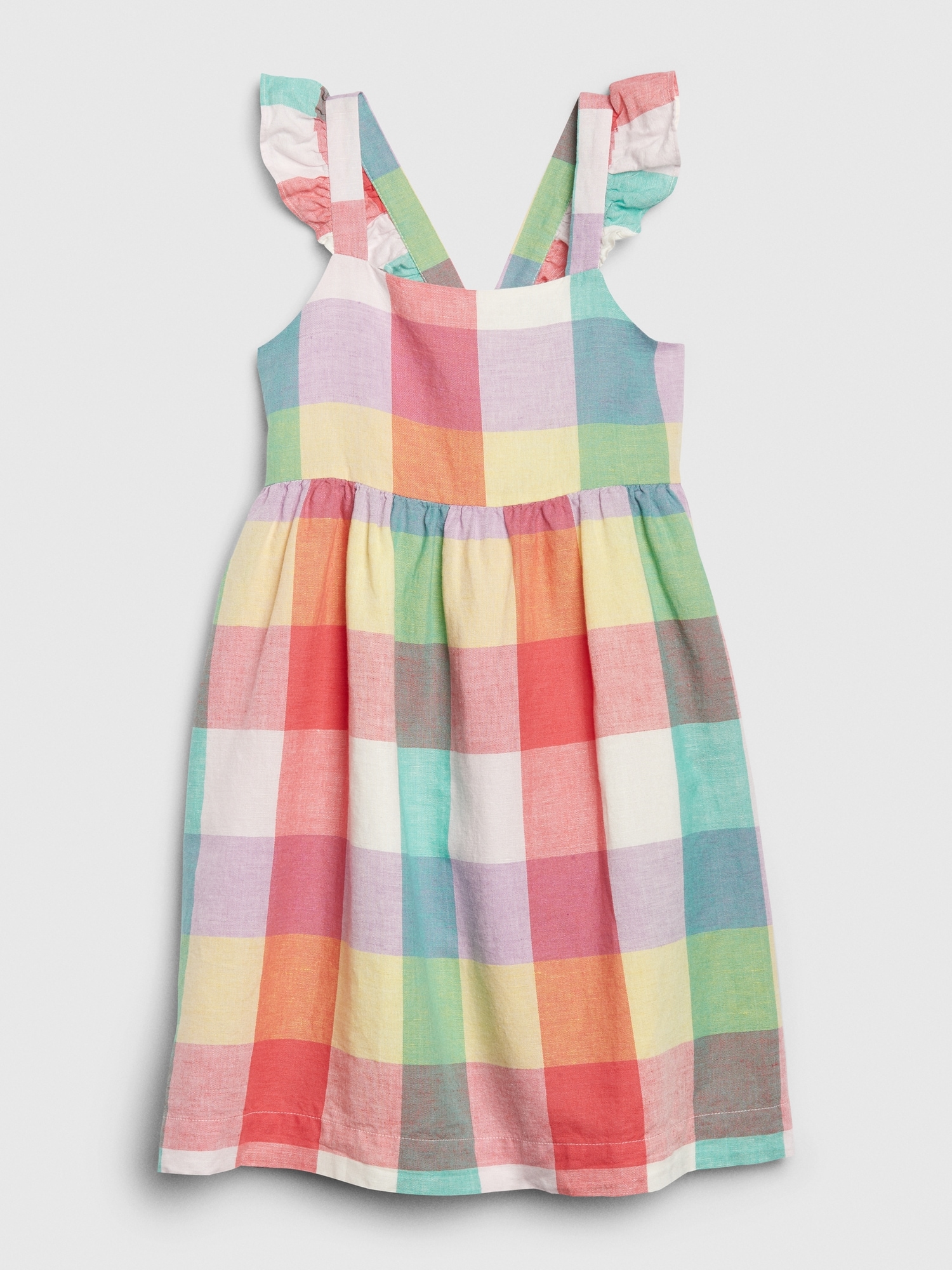 Kids Flutter Plaid Dress | Gap