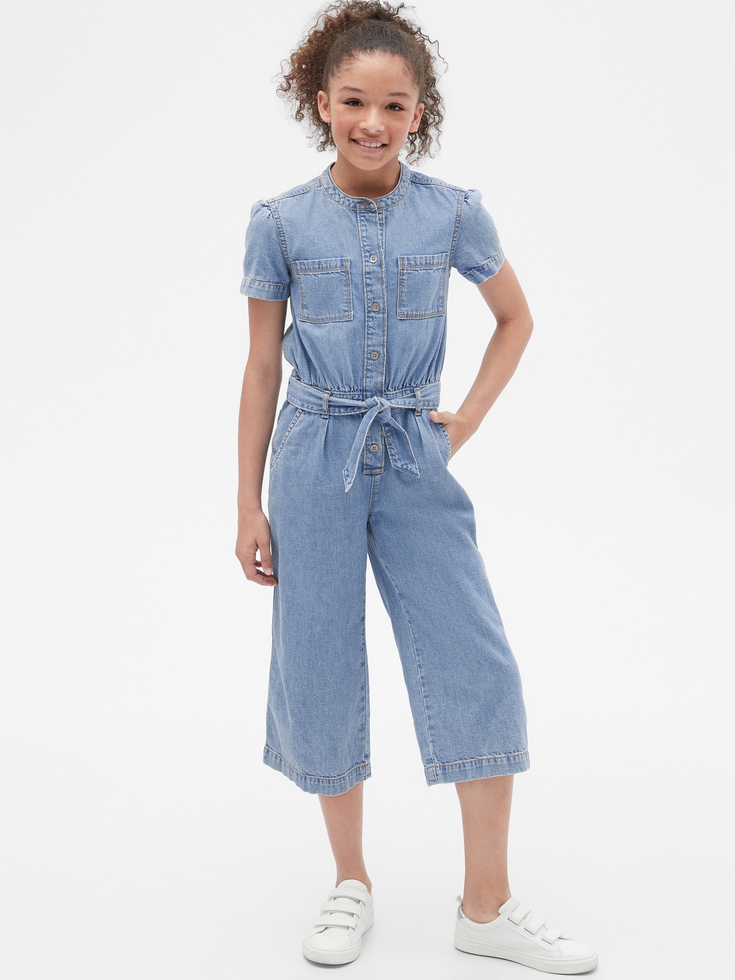 kids denim jumpsuit