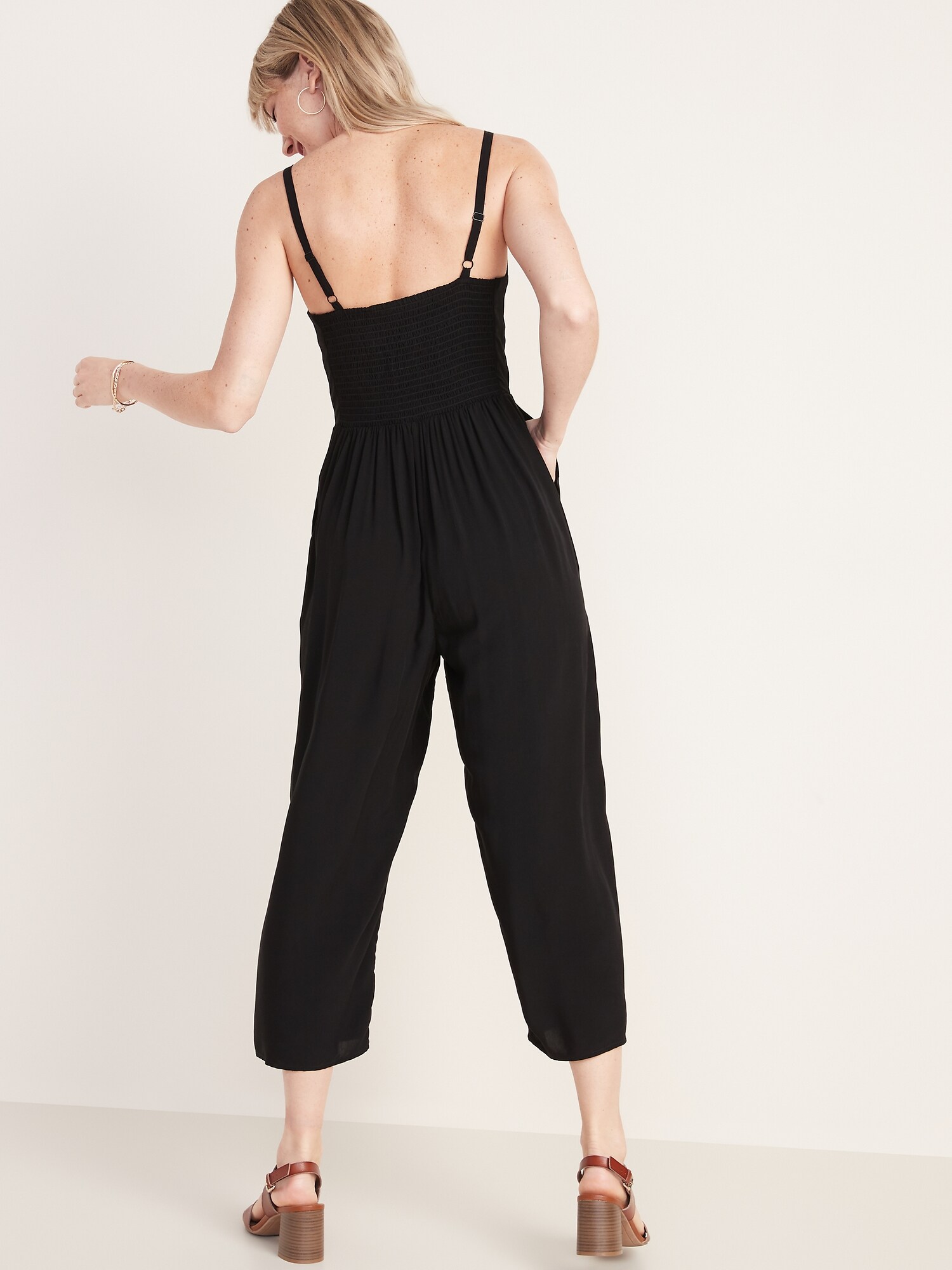square neck cami jumpsuit old navy