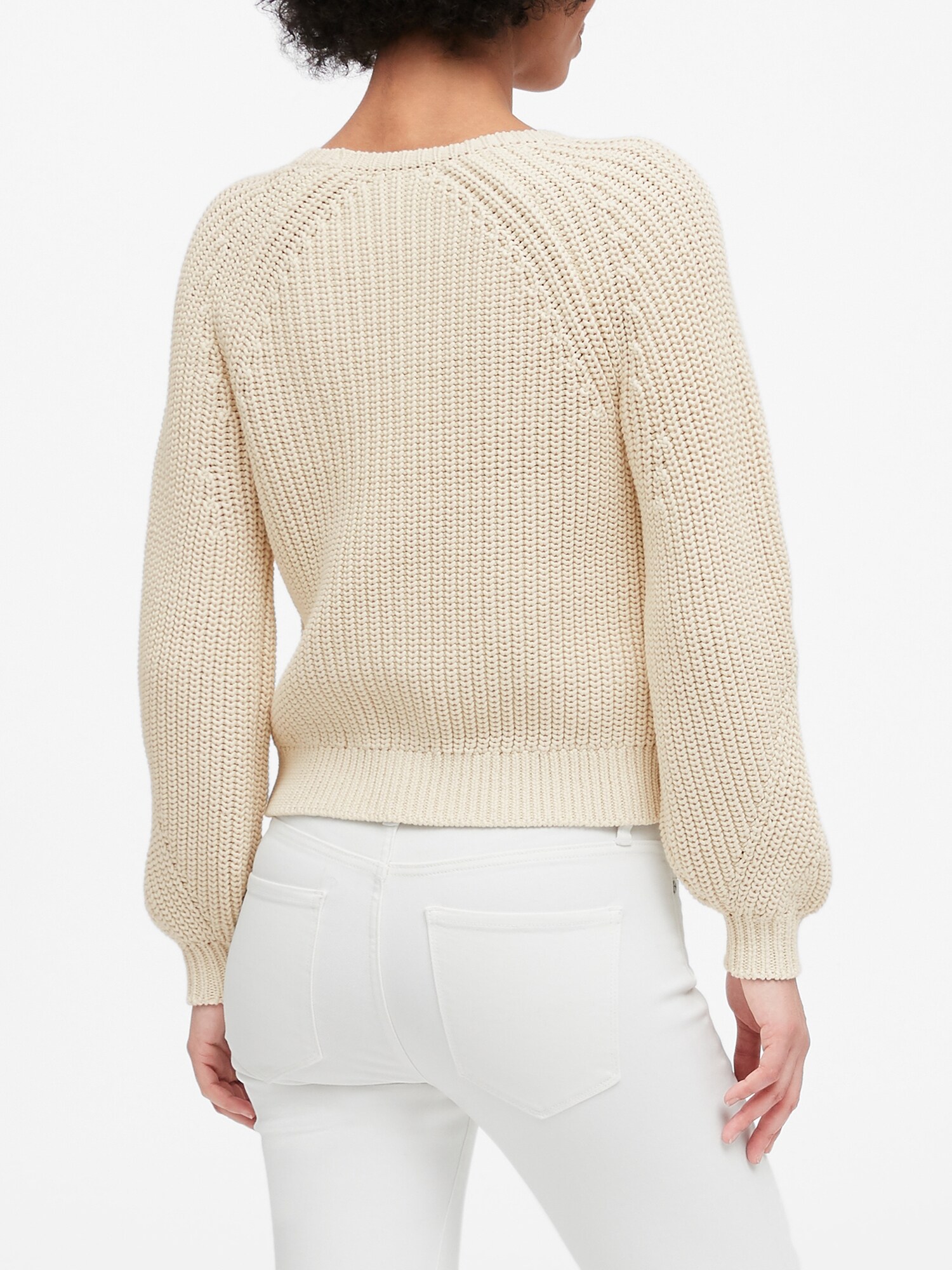 Cropped Scoop-Neck Sweater | Banana Republic