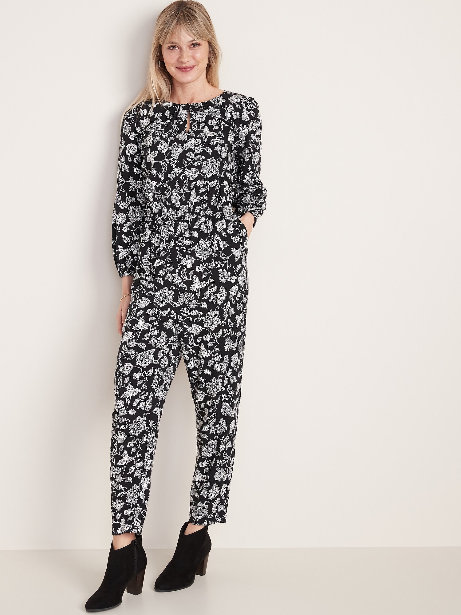 old navy waist defined jumpsuit