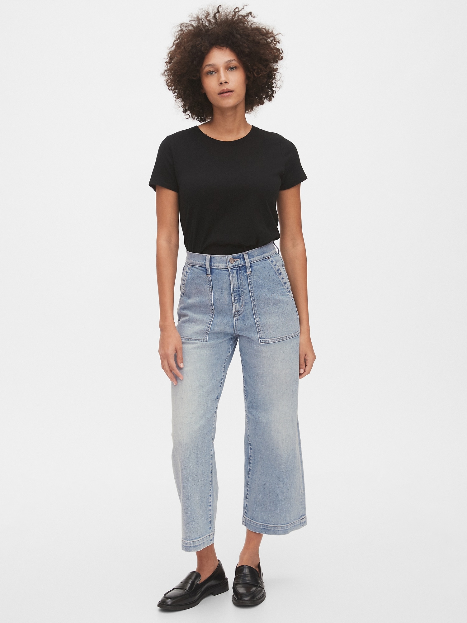 cropped jeans gap