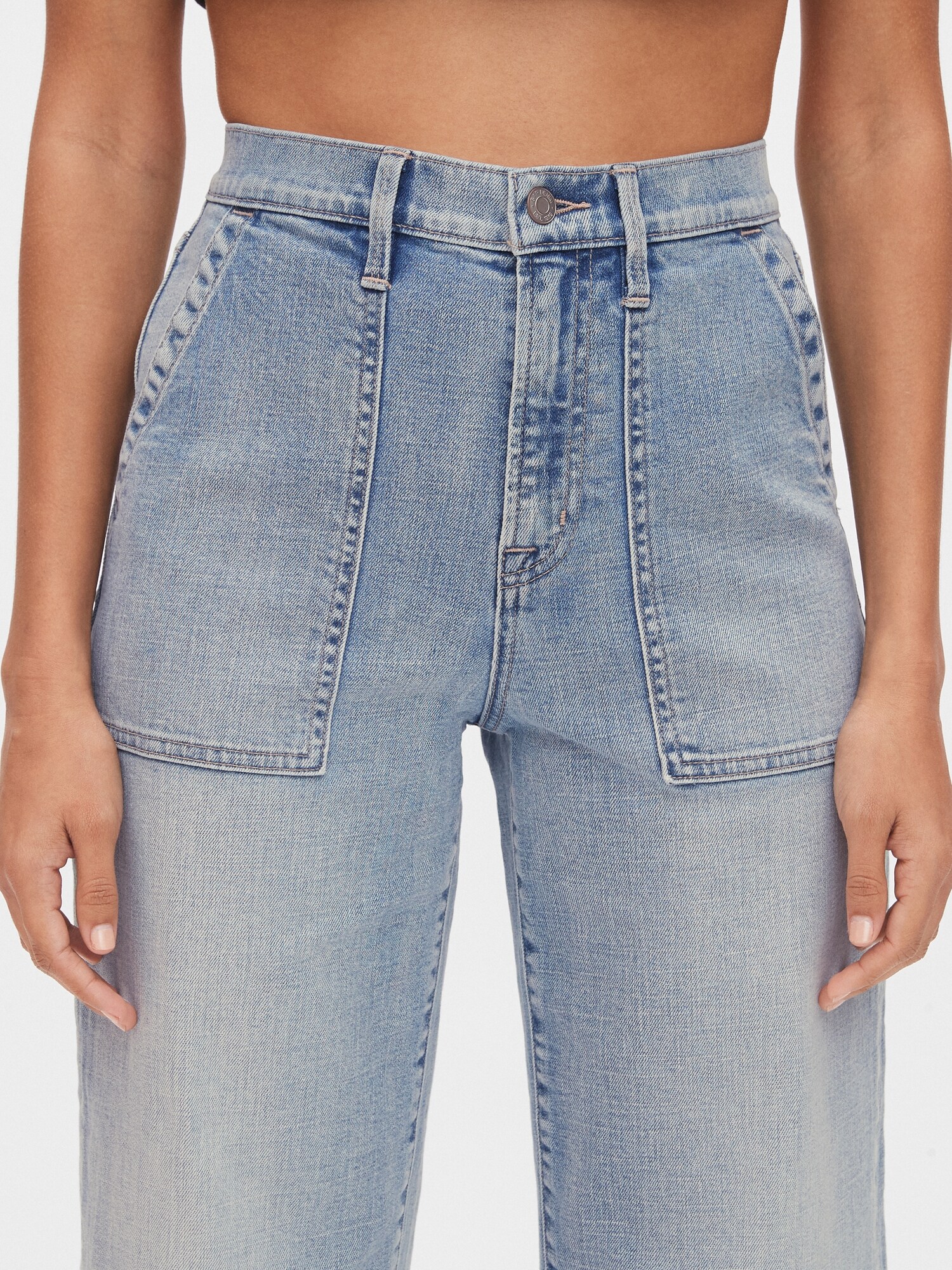 gap high rise crop