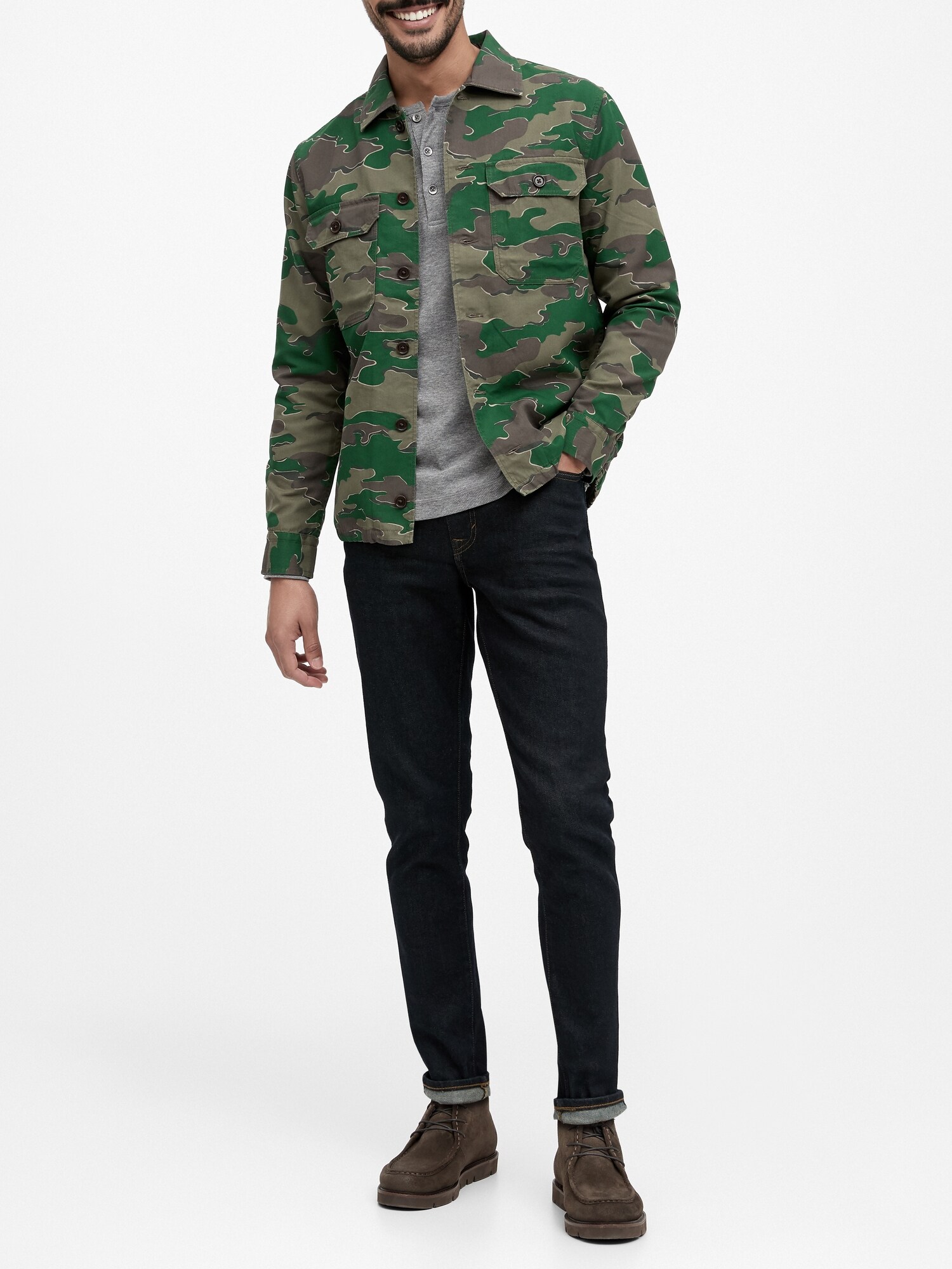 Camo Coach's Jacket | Banana Republic