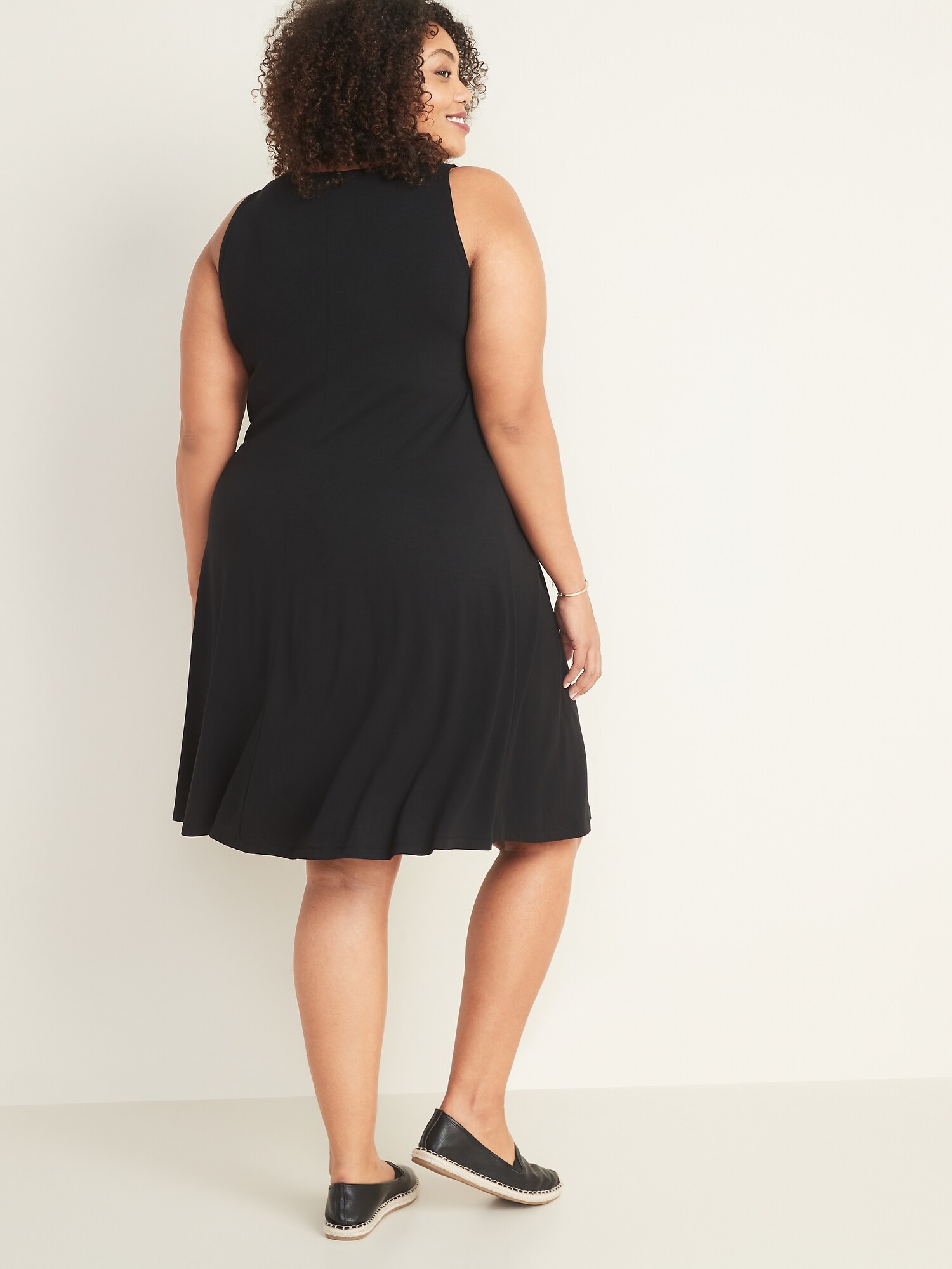 plus size jersey swing dress