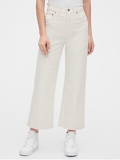 gap high rise straight crop