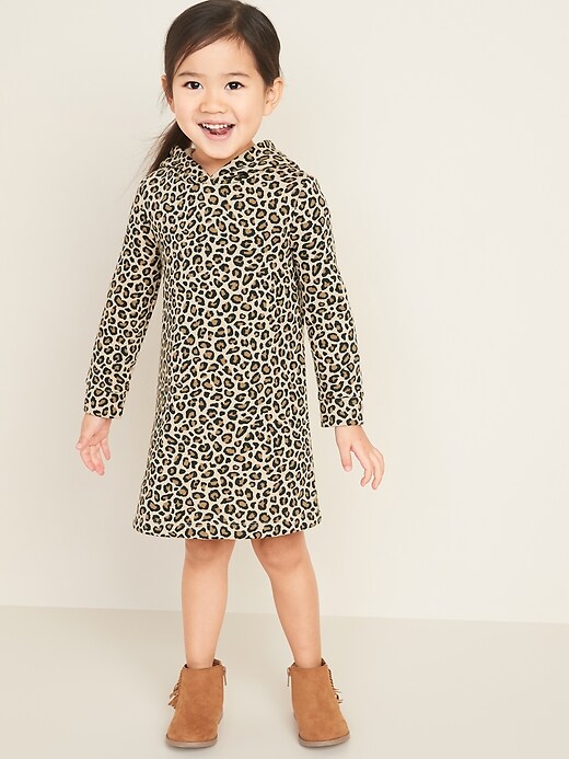 girls hooded sweatshirt dress