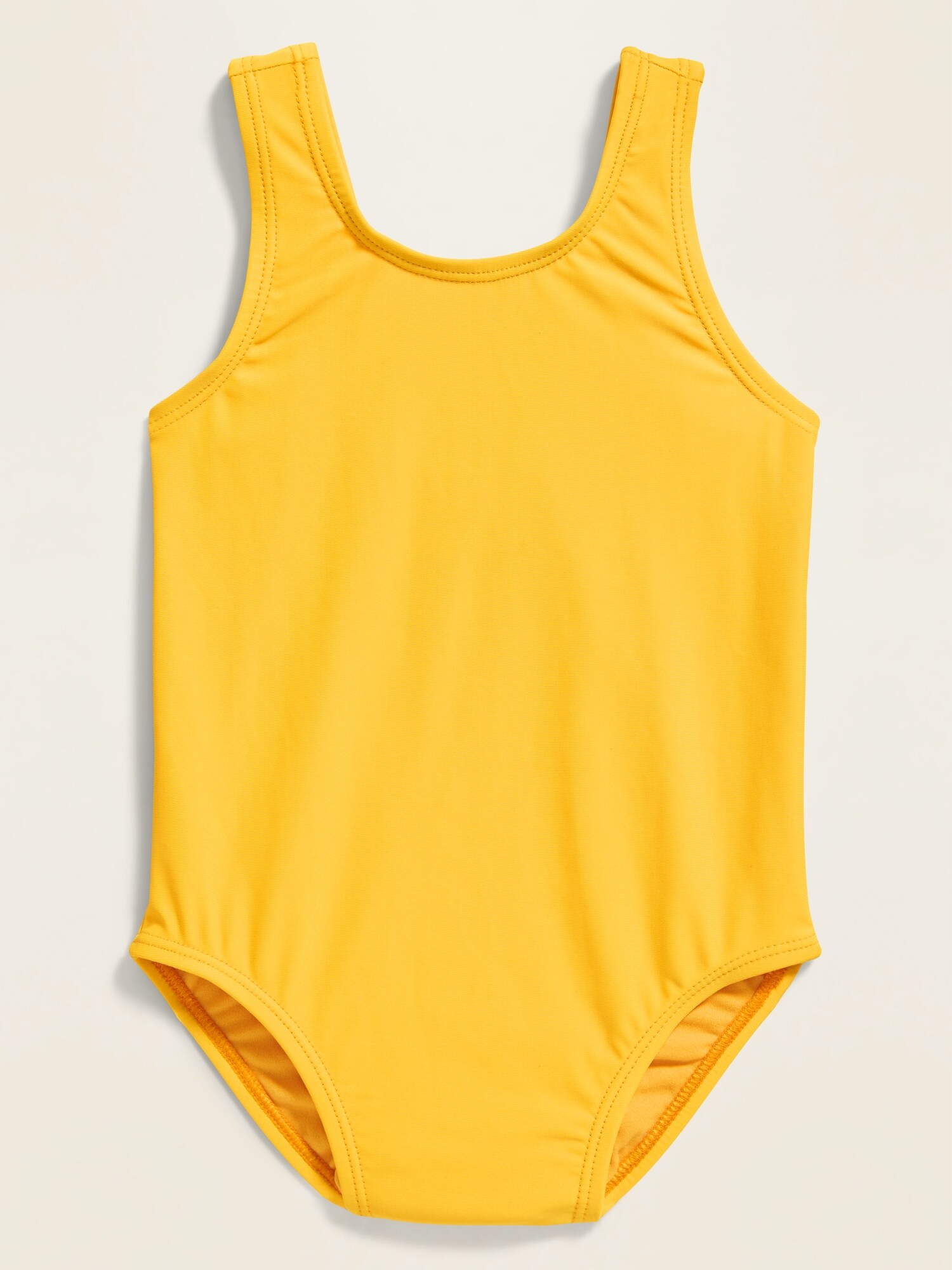 old navy yellow bathing suit