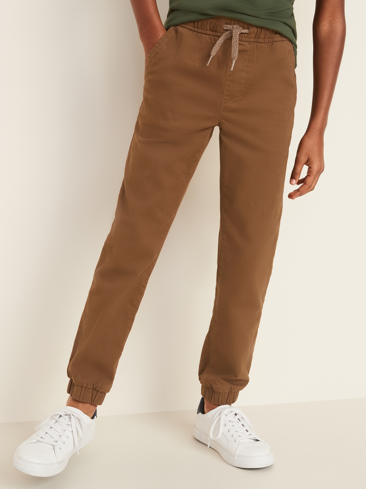 boys brown joggers