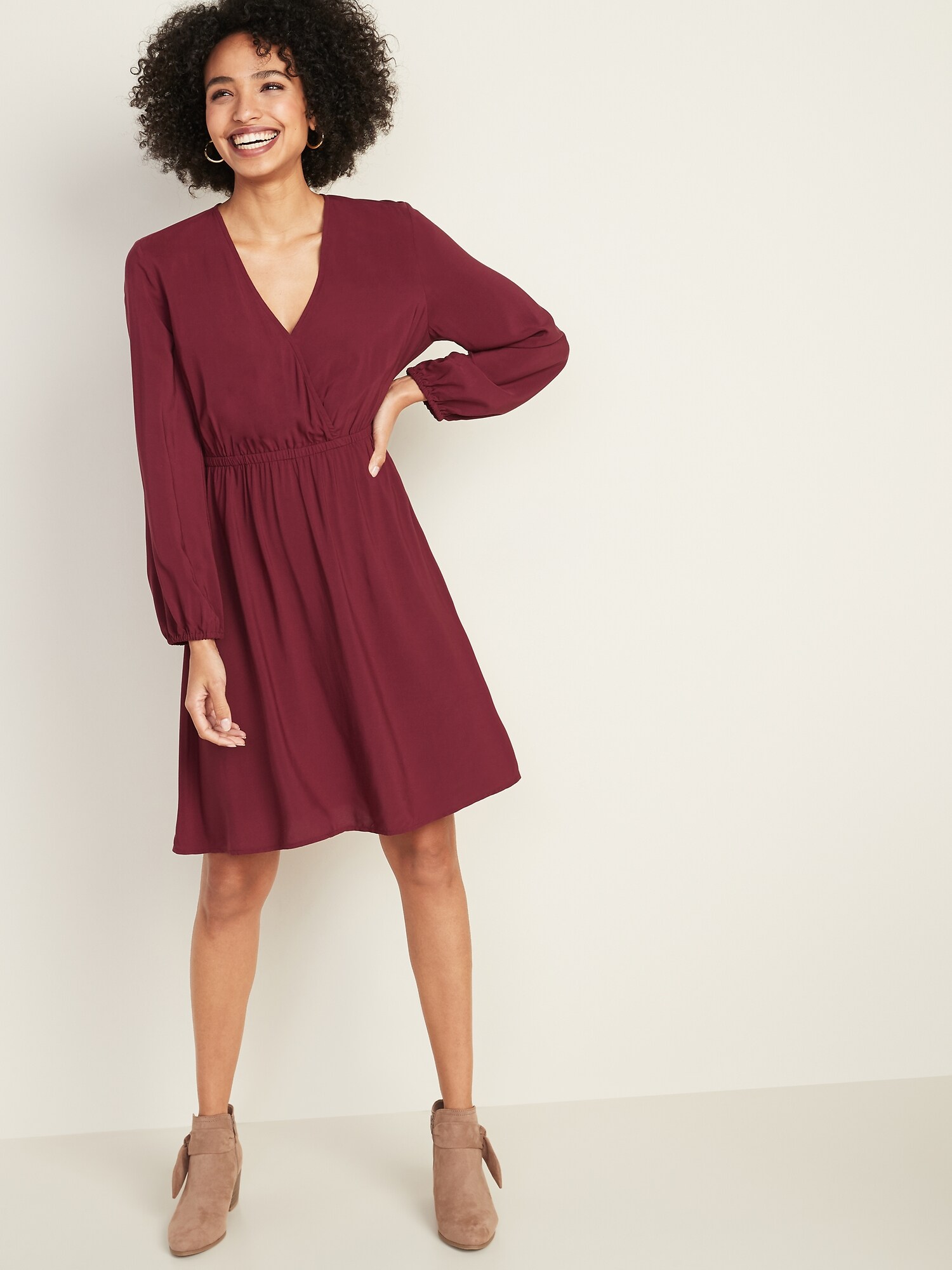 old navy burgundy dress