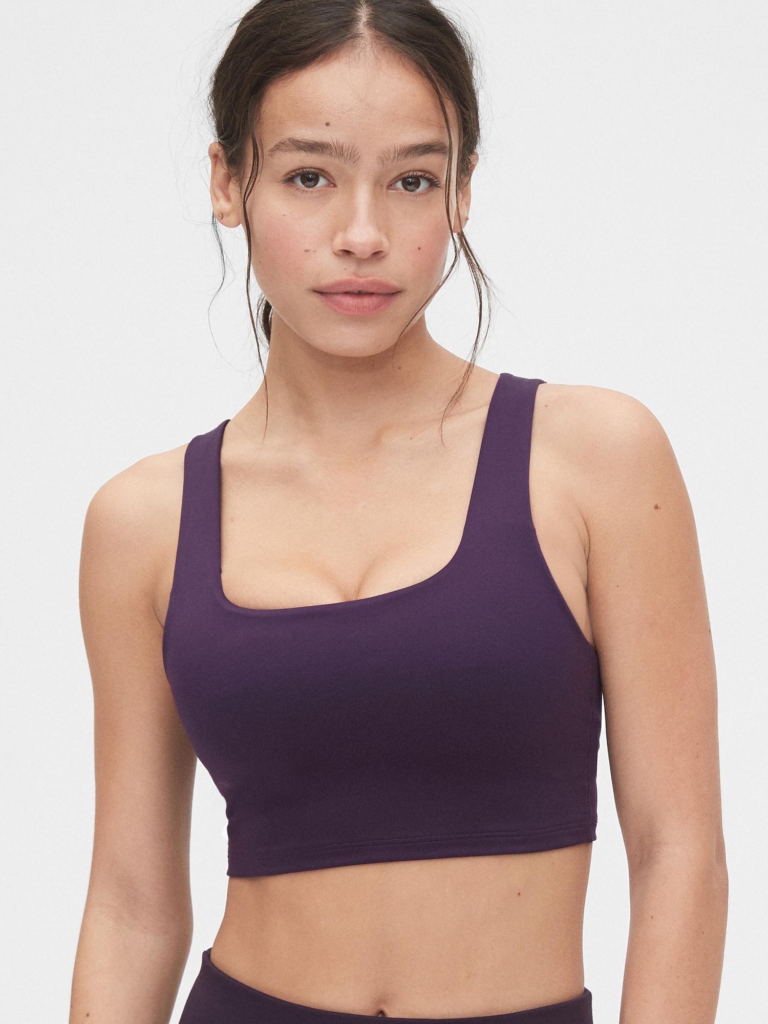 square neck sports bra