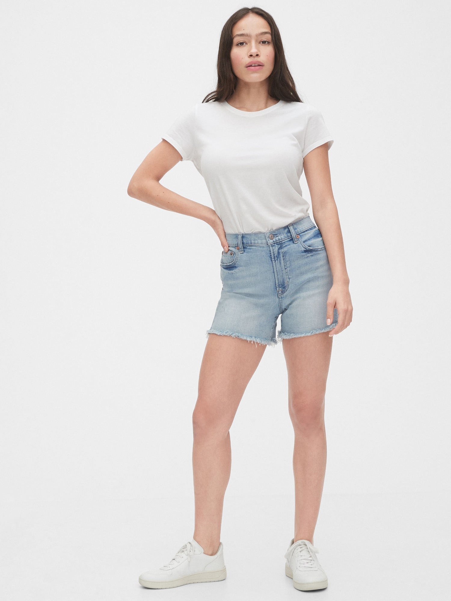 gap high rise shorts