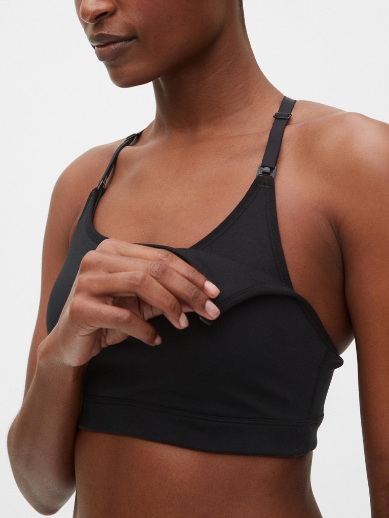 Maternity Blackout GapFit Low Impact Sports Bra