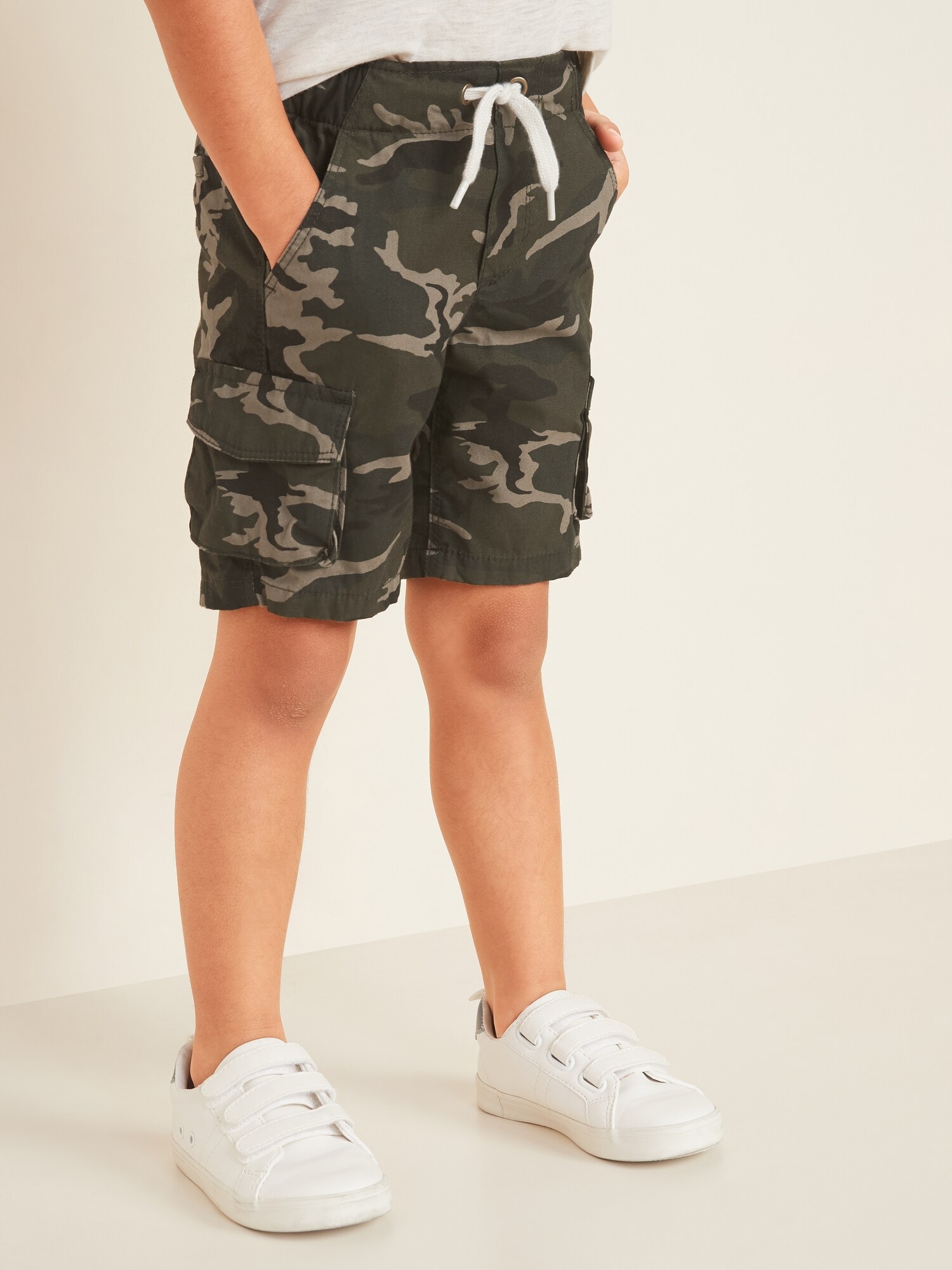 cargo drawstring shorts