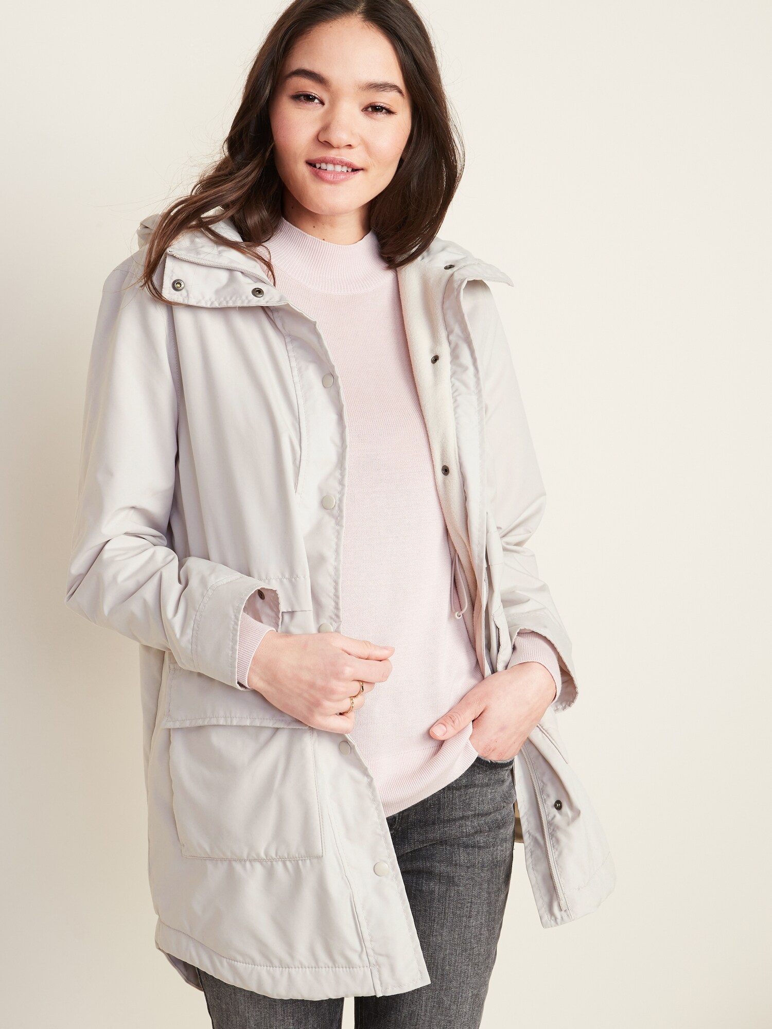 gap hooded rain jacket