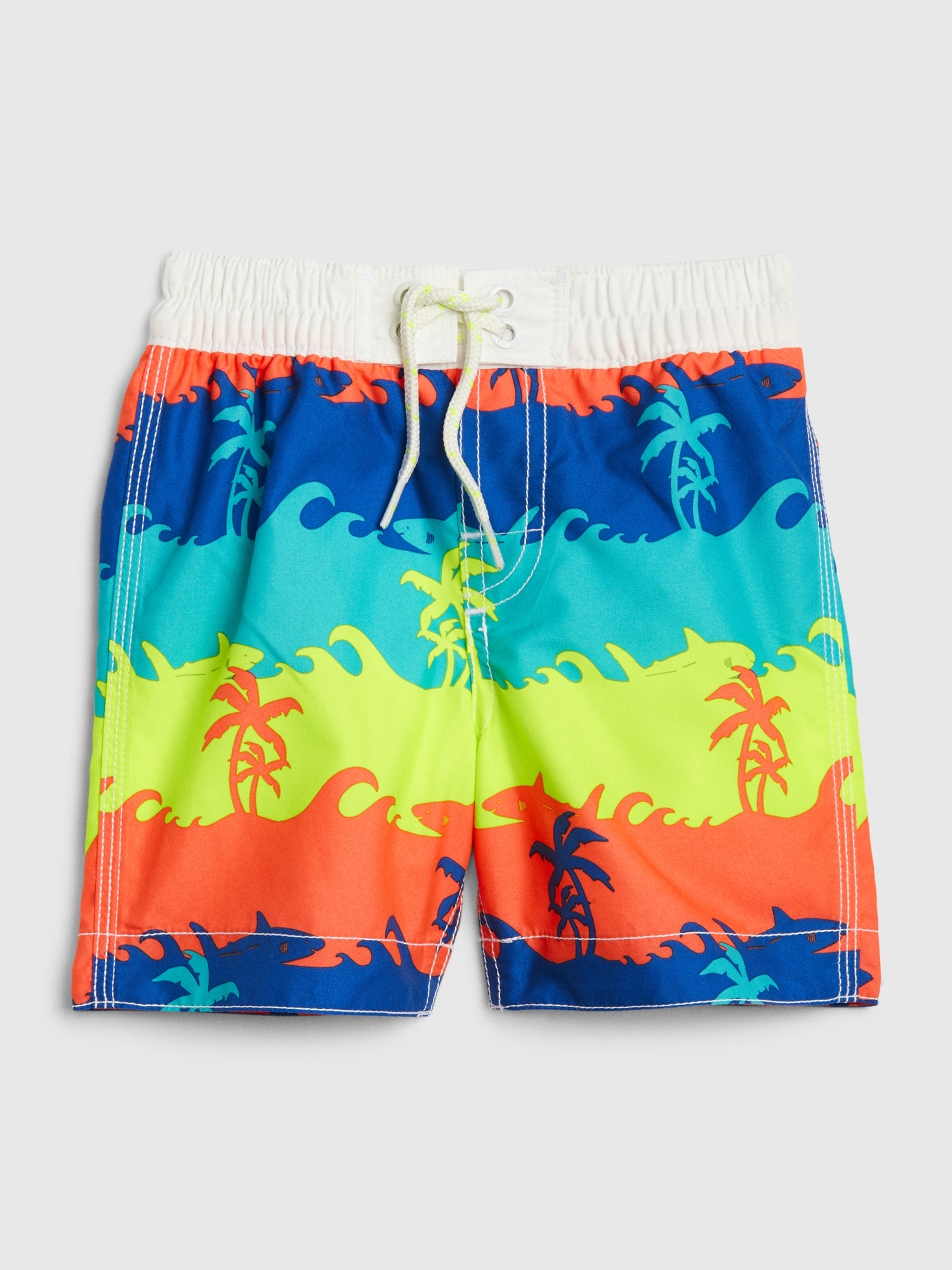 palm tree swim trunks