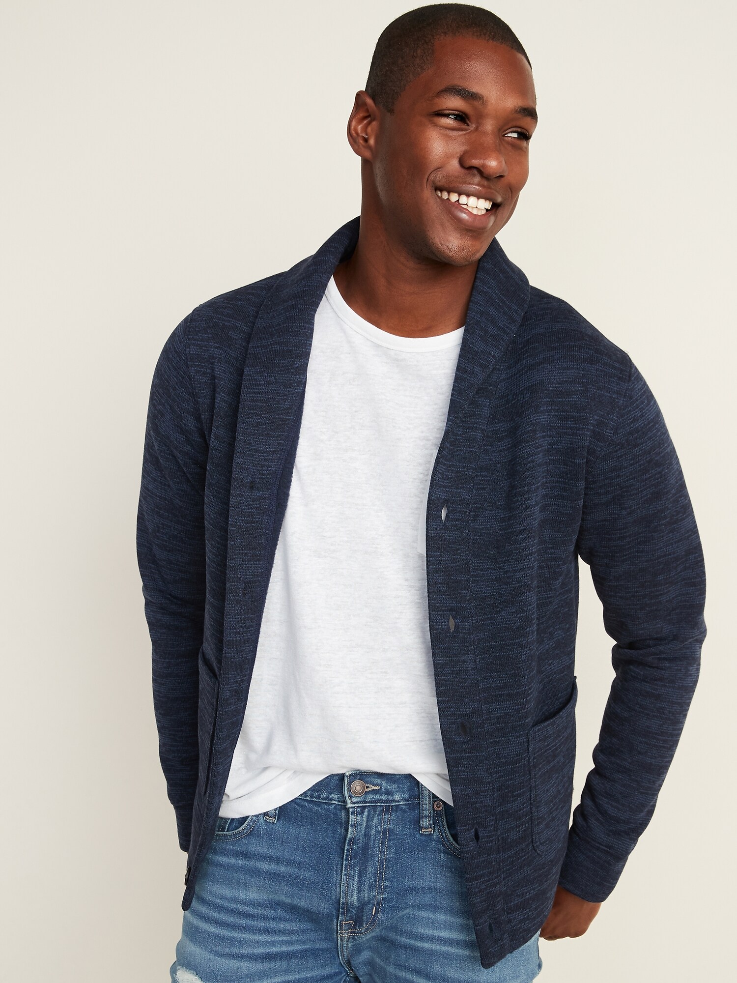 gap navy cardigan