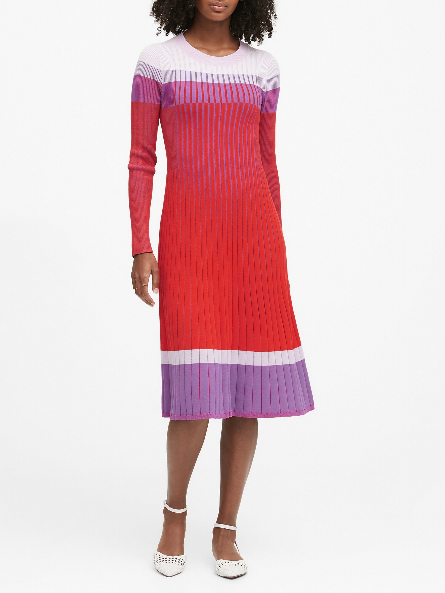 petite red sweater dress