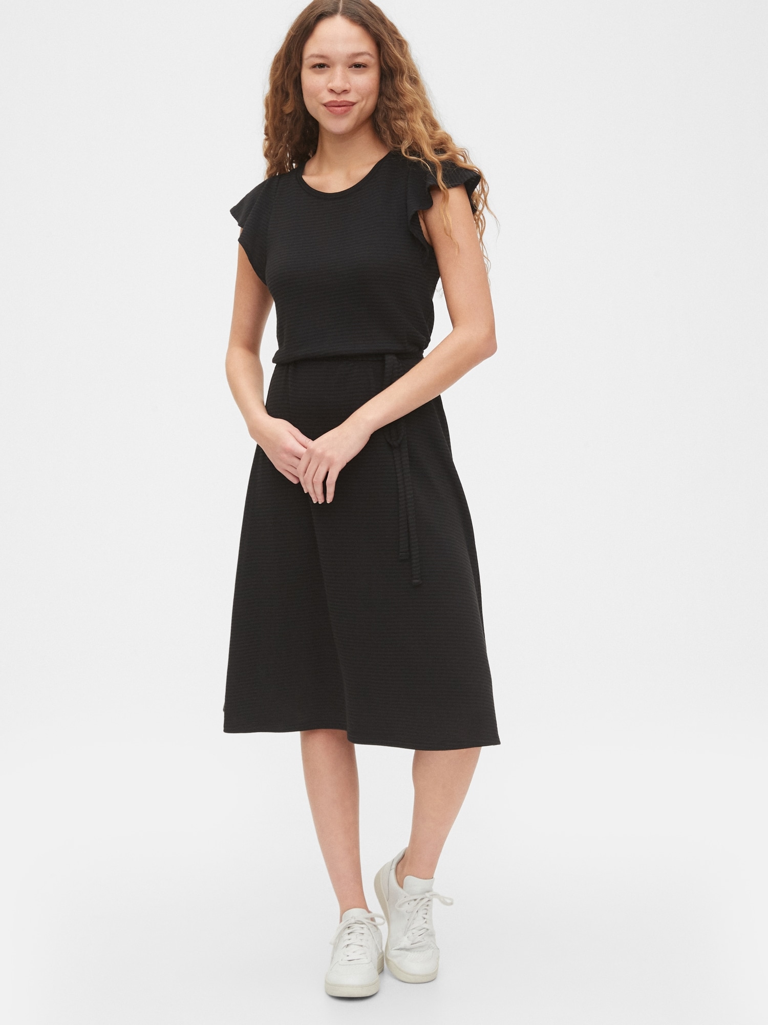 gap midi cap sleeve dress