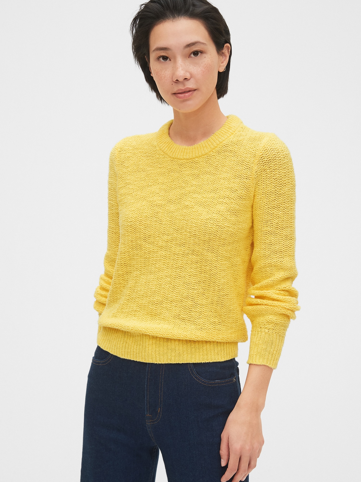 yellow gap sweater