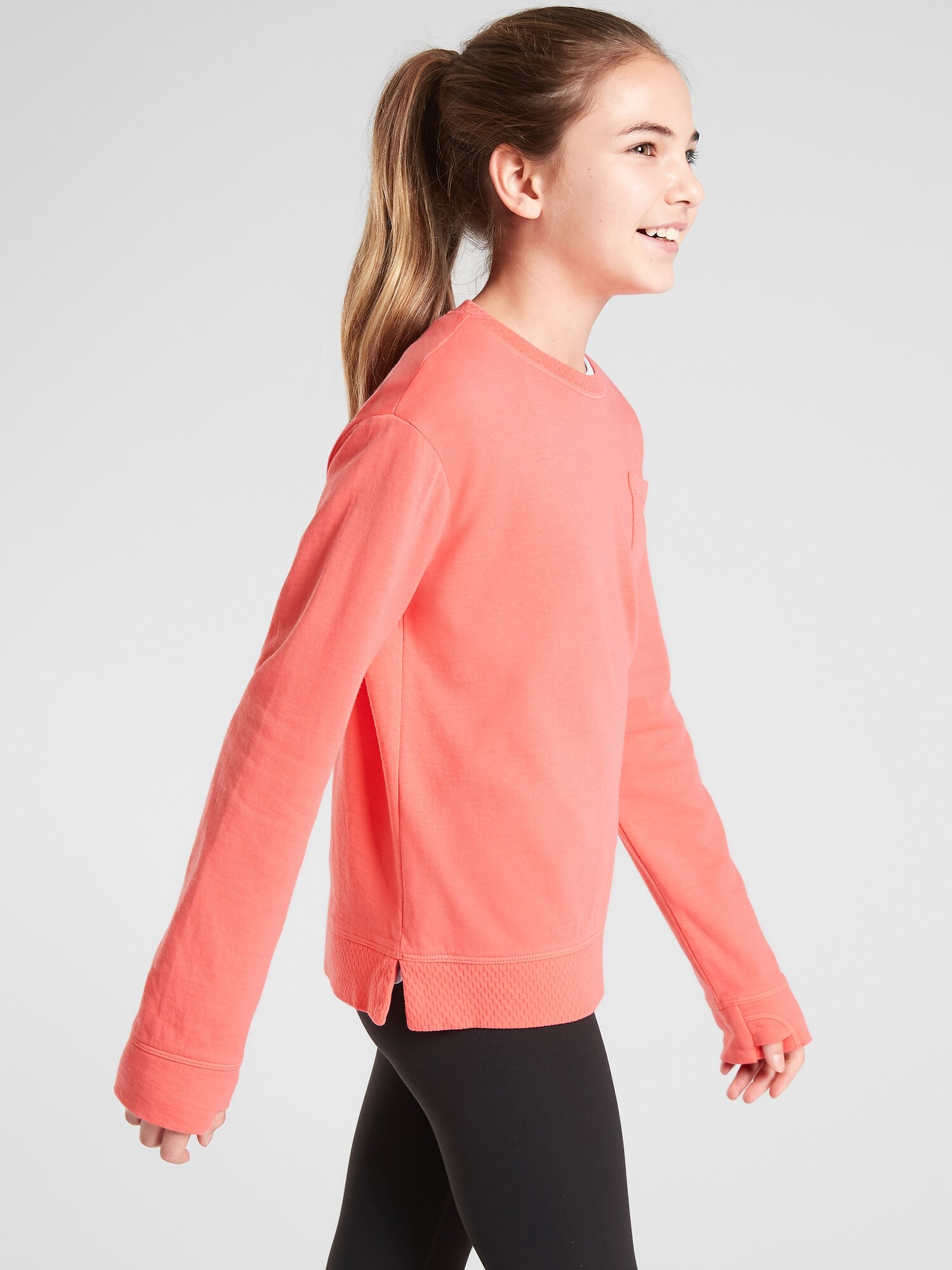 Athleta Girl Beachy Pocket Sweatshirt Athleta