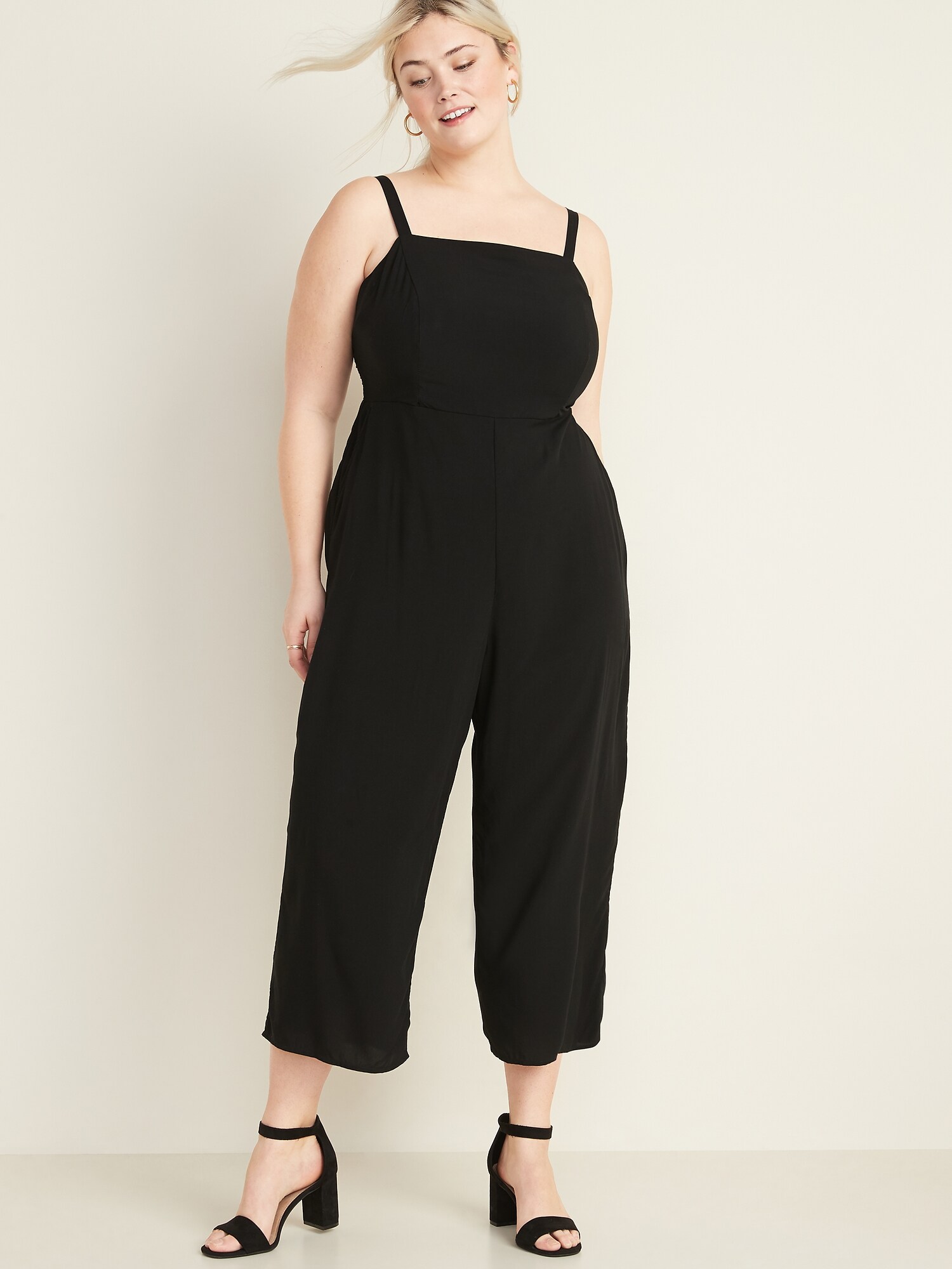 plus size cami jumpsuit