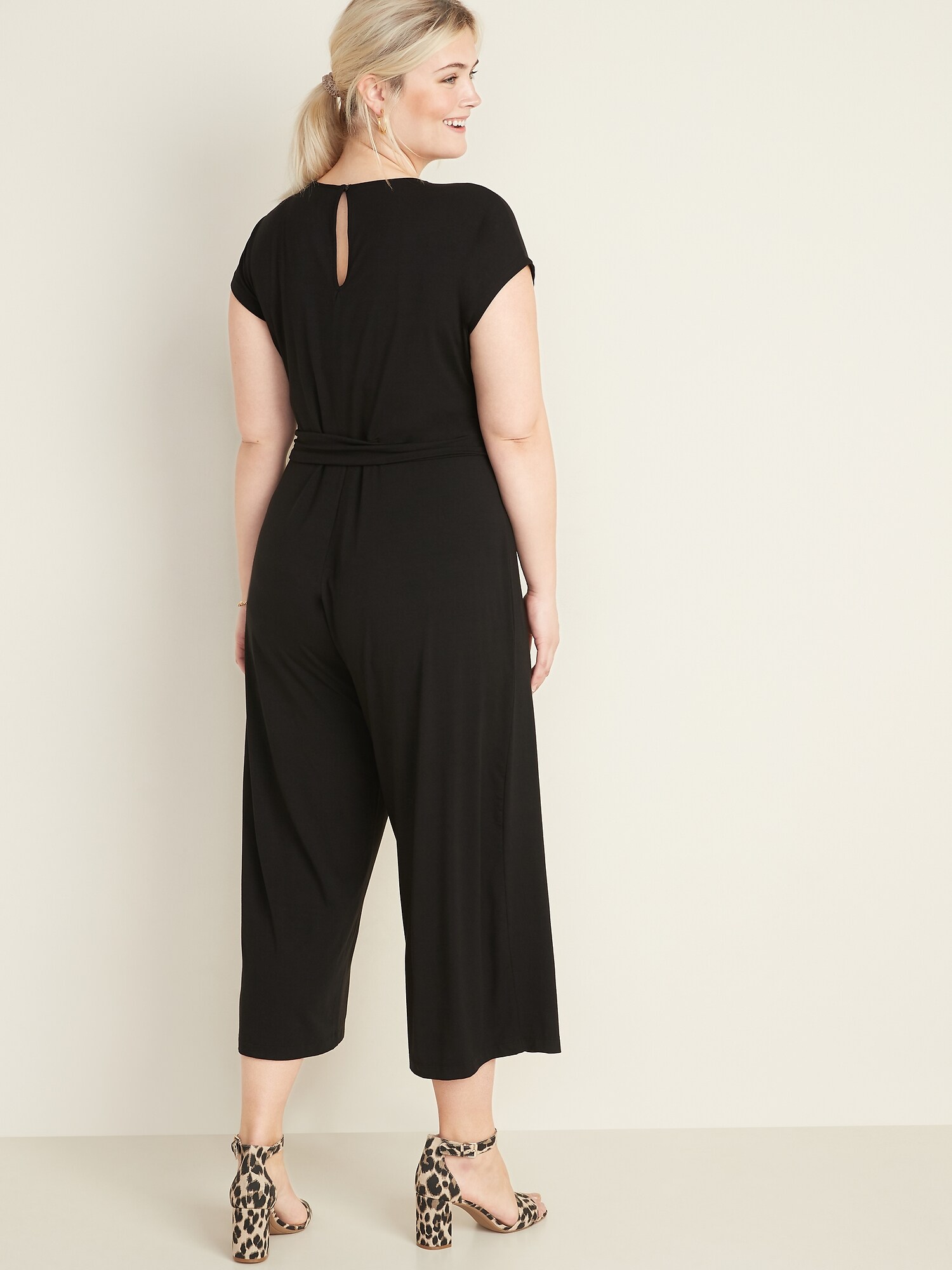 plus size jersey jumpsuit