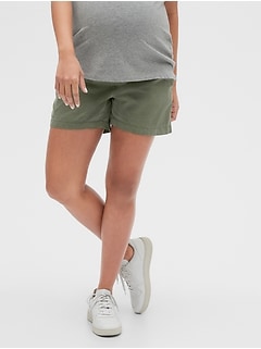 gap maternity overall shorts