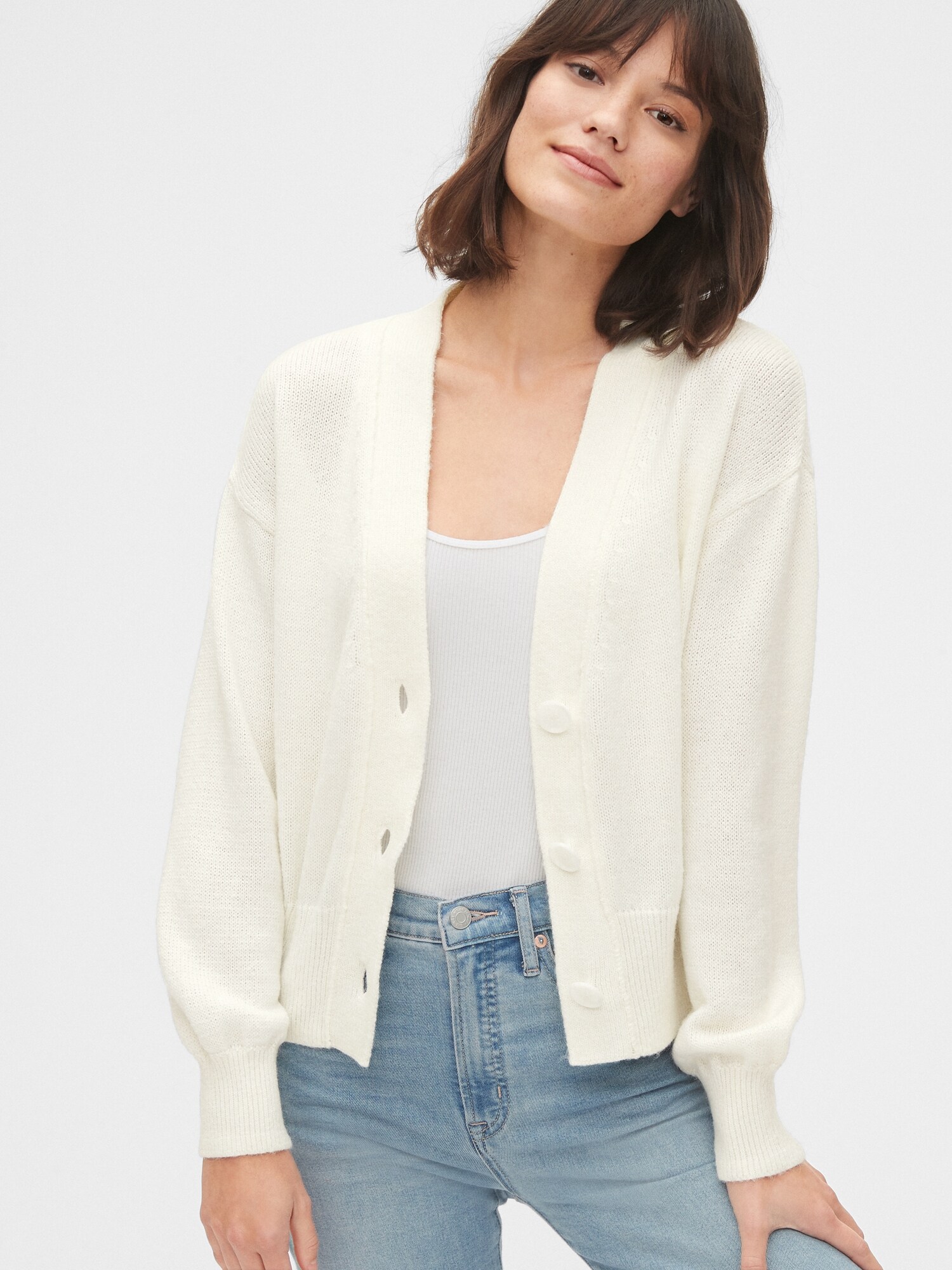 gap balloon sleeve sweater