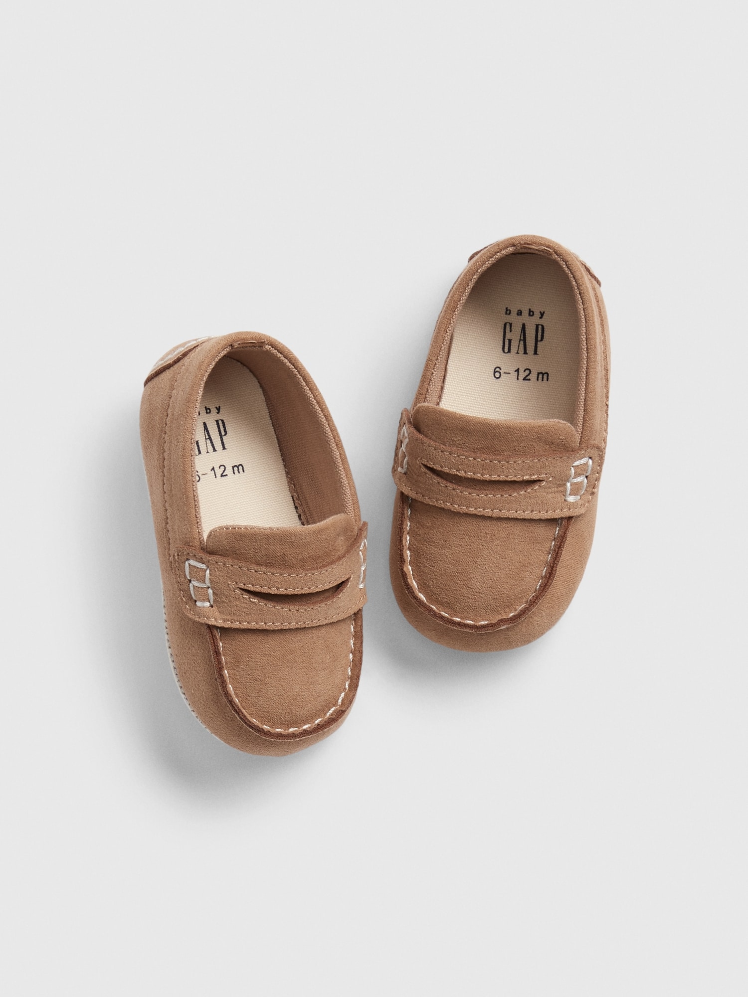 GAP Baby/Toddler Boy Neuf avec étiquettes taille 5 marron clair/marron Toile Hi-top Baskets Chaussures Bottes 