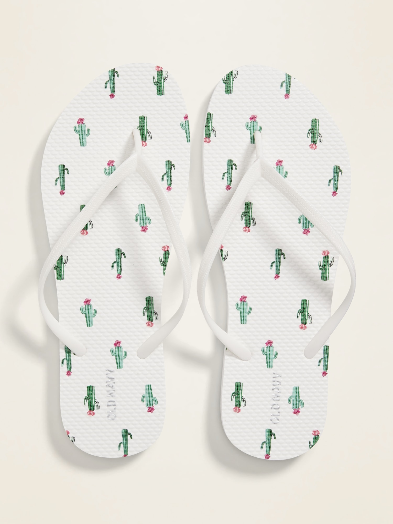 patterned flip flops