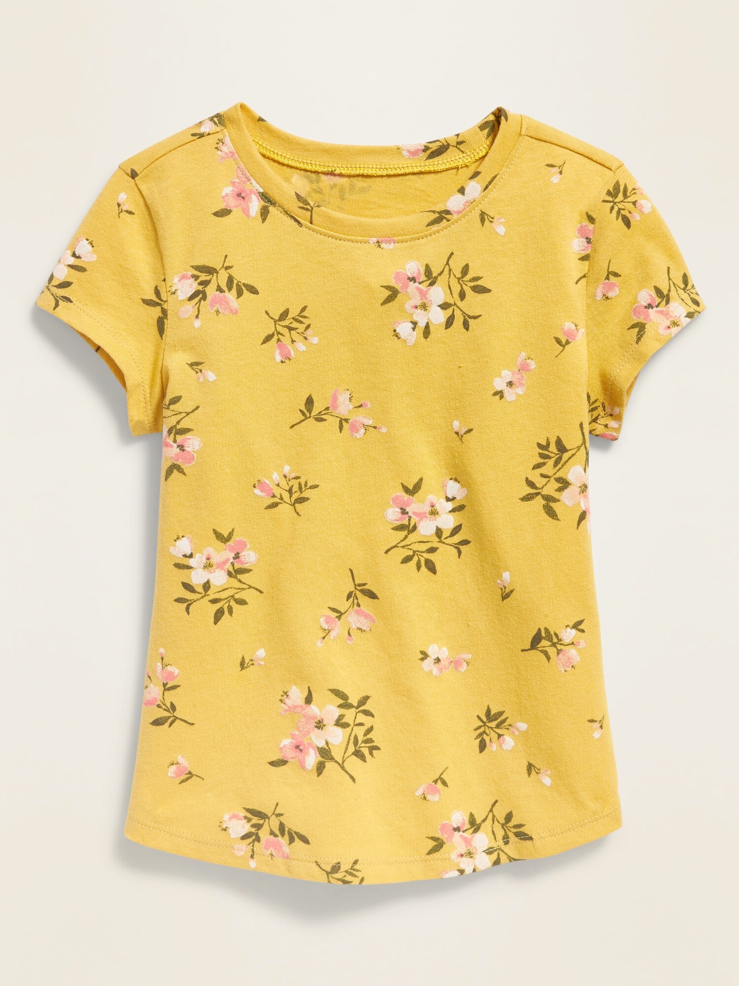 Printed Scoop-Neck Tee for Toddler Girls
