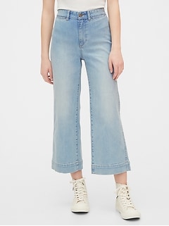 gap high rise straight crop