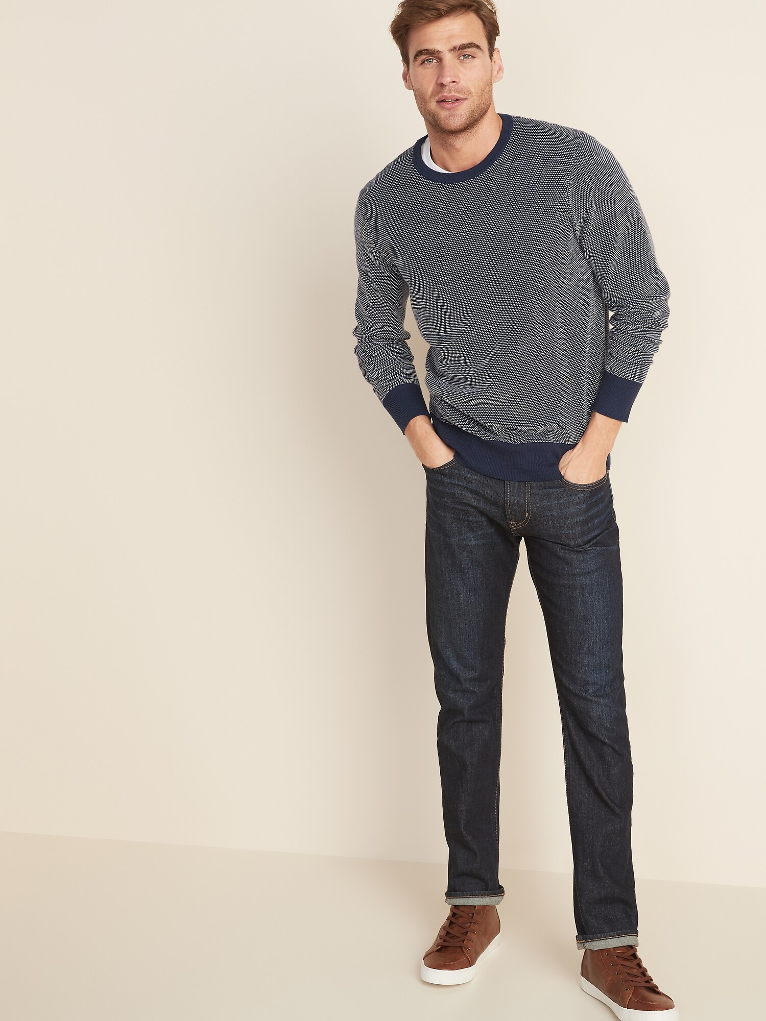 old navy mens crew neck sweaters