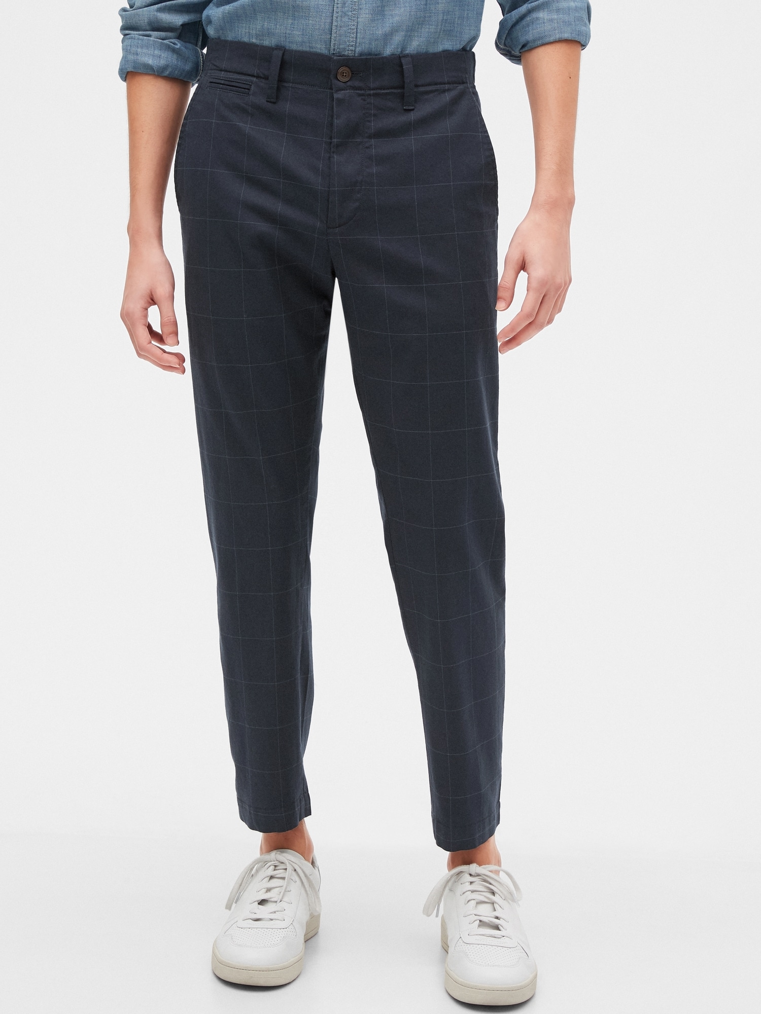 gap khakis slim stretch