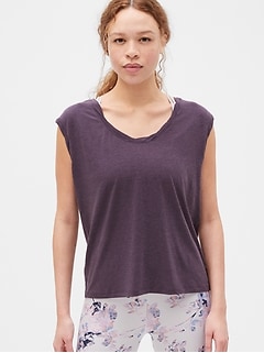 GAP Metallic /"Rose Everyday/" Print T-Shirt For Women in Gray Size XS M L