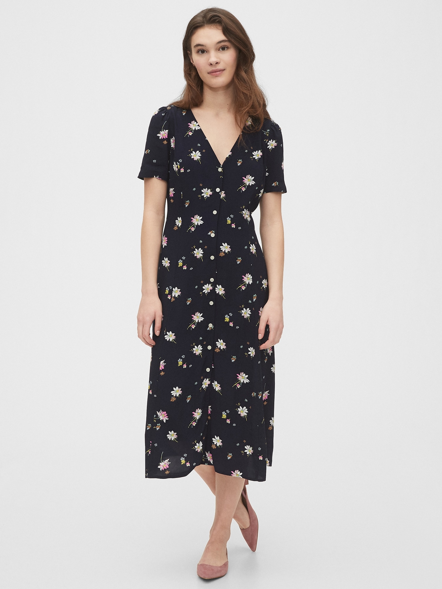 Short Sleeve Button Midi Dress Online Sale, UP TO 64% OFF | www 