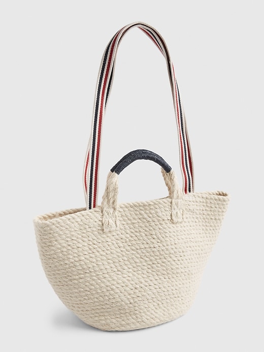 Jute Tote Bag with Crossbody strap
