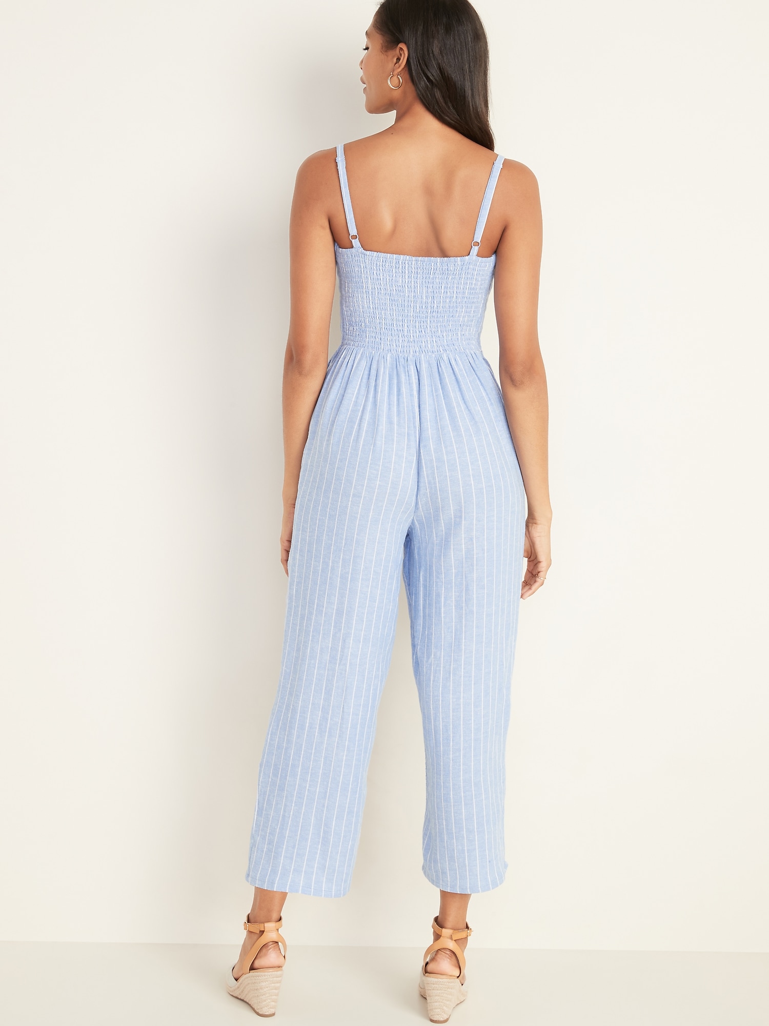 gap strappy cami jumpsuit