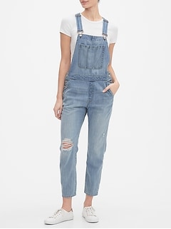 gap relaxed denim overalls