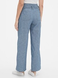 gap chambray pants