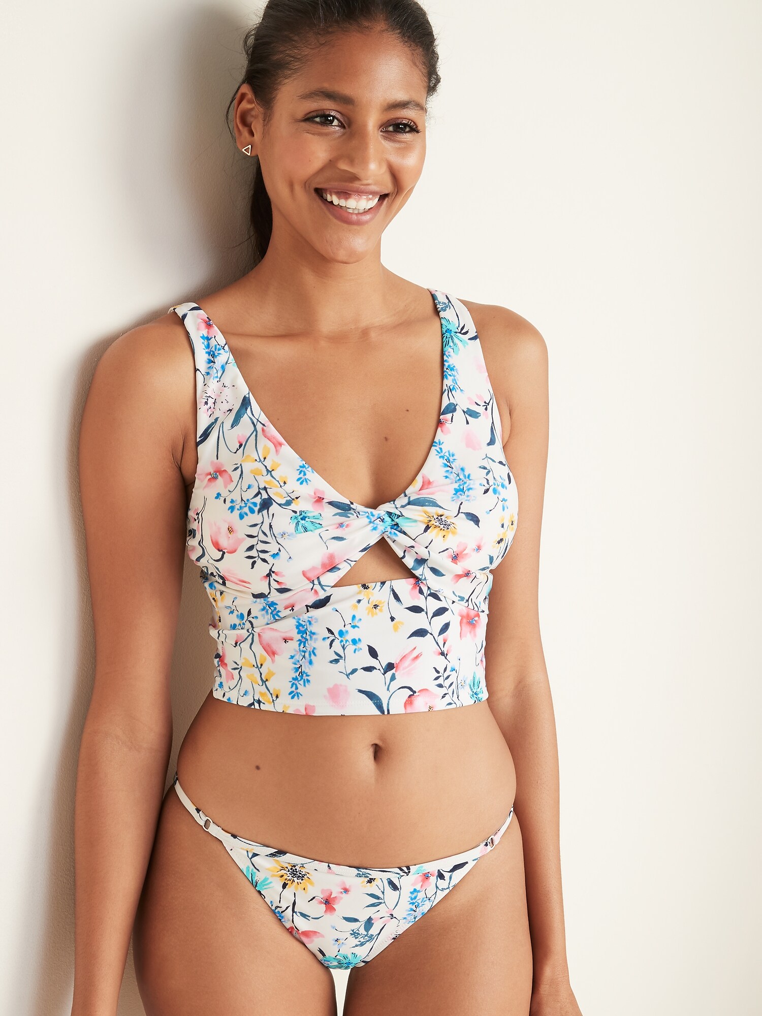 old navy twist front tankini