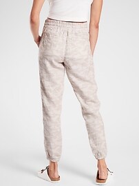 athleta linen jogger